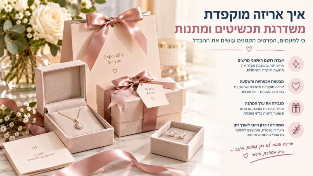 איך אריזה מוקפדת משדרגת תכשיטים ומתנות